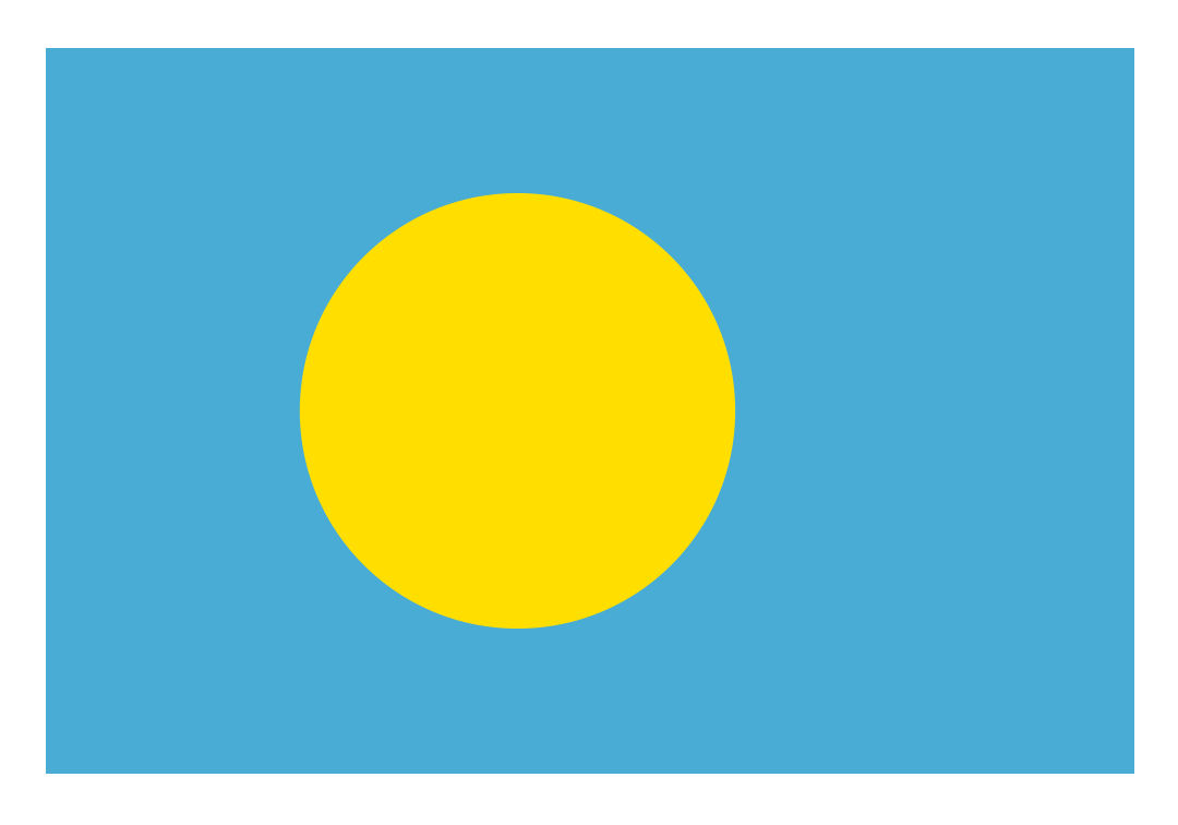 Palau Flag, Palau Flag png, Palau Flag png transparent image, Palau Flag png full hd images download